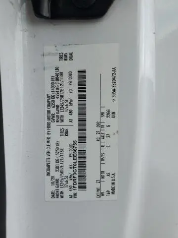 2020 FORD F350 SUPER DUTY  