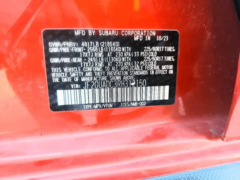 2024 SUBARU CROSSTREK PREMIUM  