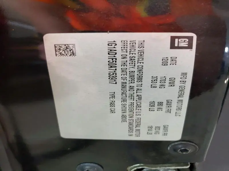 2010 CHEVROLET COBALT 1LT  