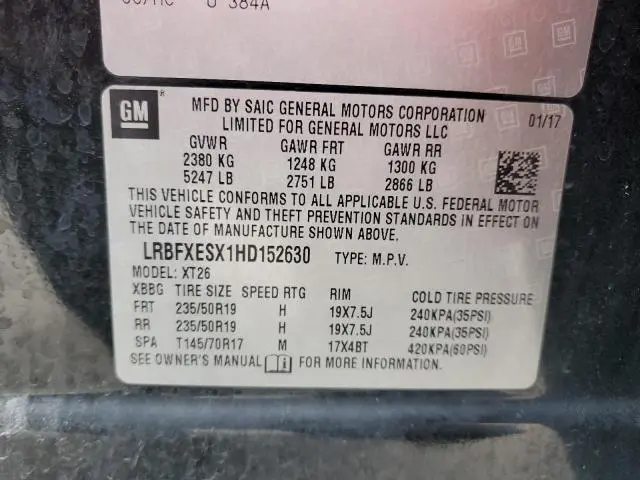 2017 BUICK ENVISION PREMIUM  