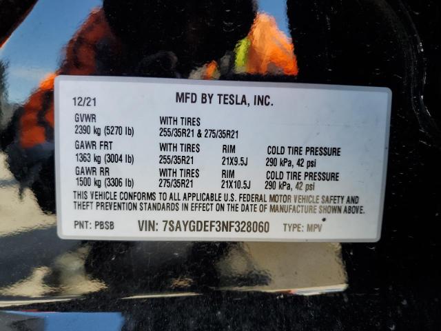 2022 TESLA MODEL Y 