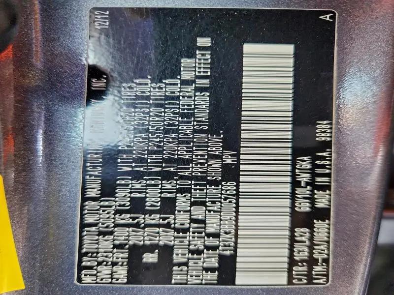 2013 TOYOTA VENZA LE  