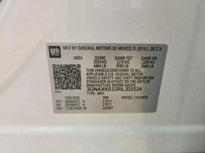 2024 CHEVROLET EQUINOX LT  