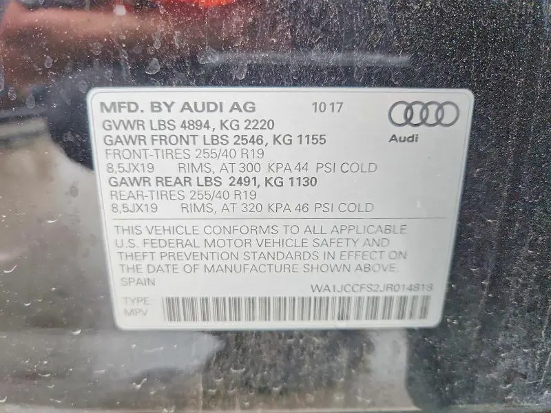 2018 AUDI Q3 PREMIUM PLUS  