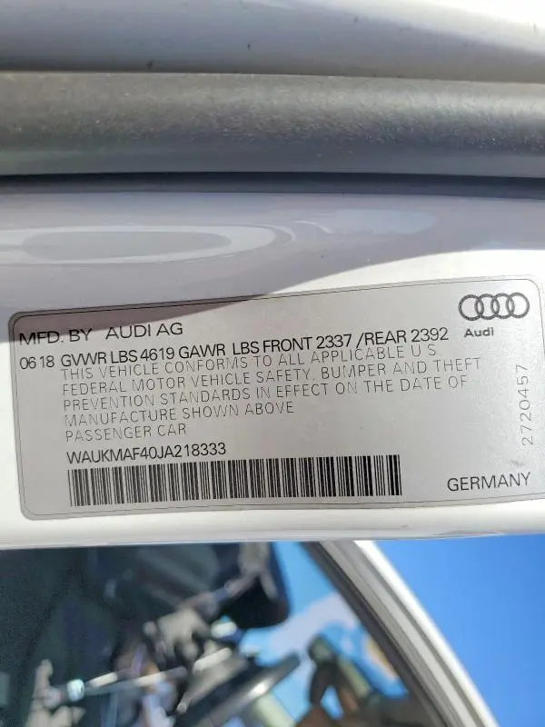 2018 AUDI A4 PREMIUM  