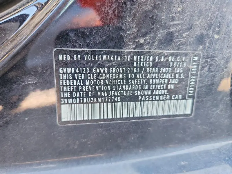 2019 VOLKSWAGEN JETTA SEL PREMIUM  