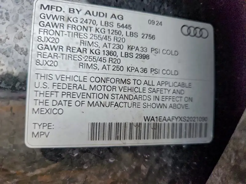 2025 AUDI Q5 PREMIUM PLUS 45  