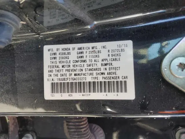 2016 ACURA TLX   
