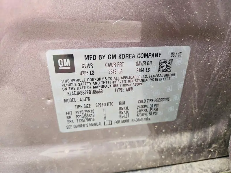 2015 BUICK ENCORE   