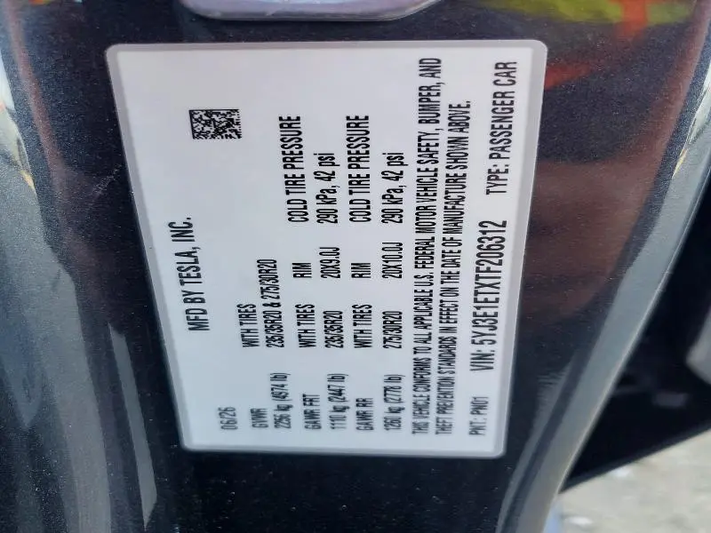 2026 TESLA MODEL 3   