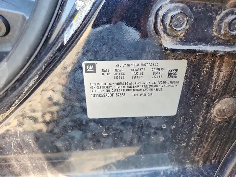 2013 CHEVROLET MALIBU 1LT  