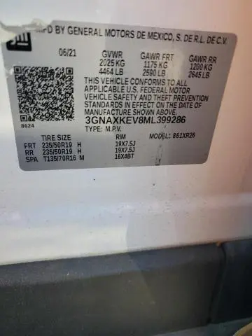 2021 CHEVROLET EQUINOX LT  