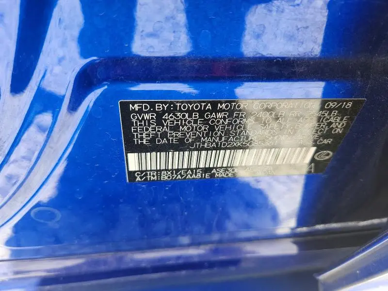 2019 LEXUS IS 300  