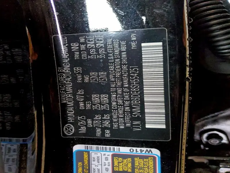 2025 HYUNDAI TUCSON SEL  