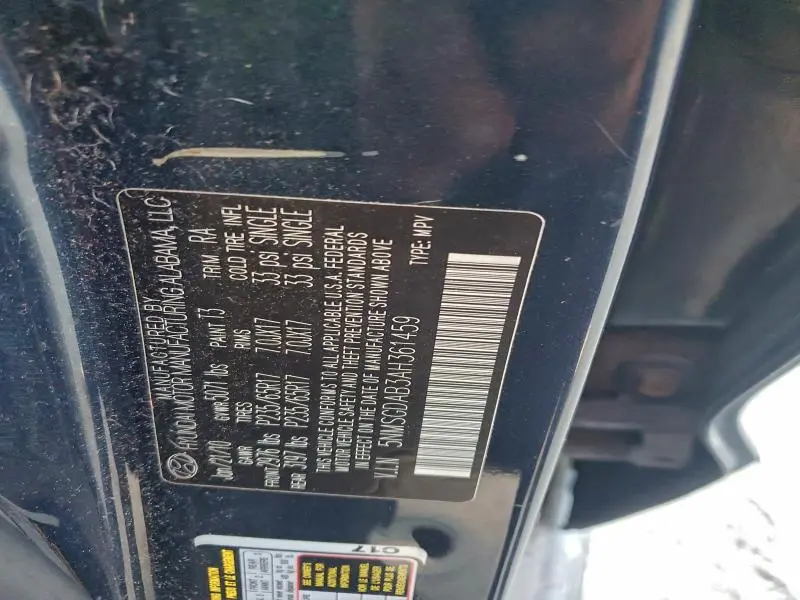 2010 HYUNDAI SANTA FE GLS  