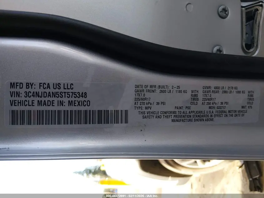 2025 JEEP COMPASS SPORT 4X4