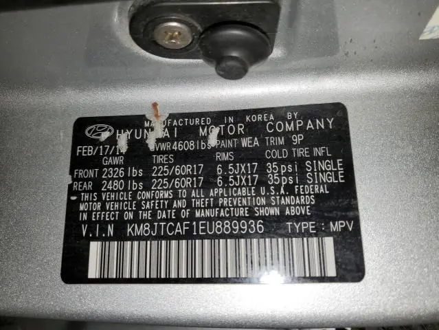 2014 HYUNDAI TUCSON GLS  