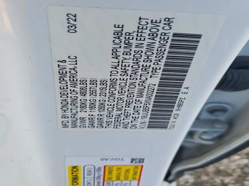 2022 ACURA TLX TECH A  