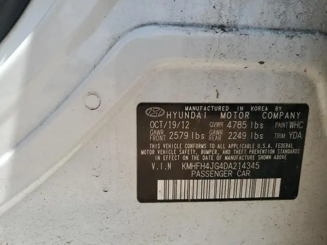 2013 HYUNDAI AZERA GLS  