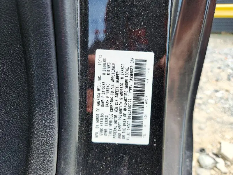 2013 HONDA ACCORD EXL  