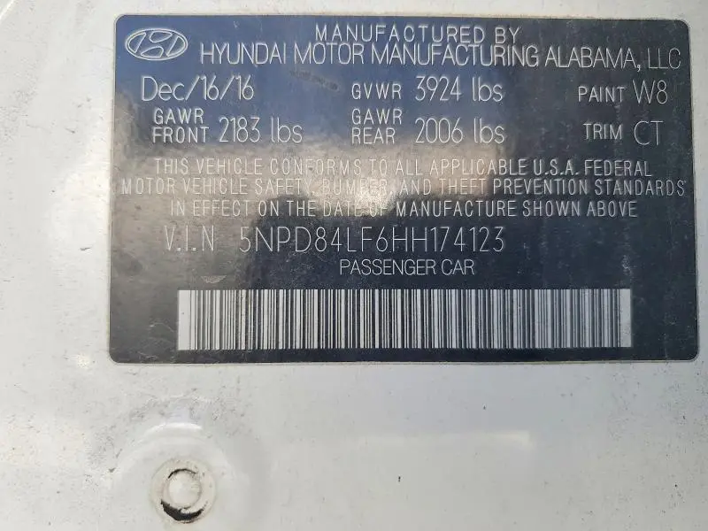 2017 HYUNDAI ELANTRA VALUE EDITION  