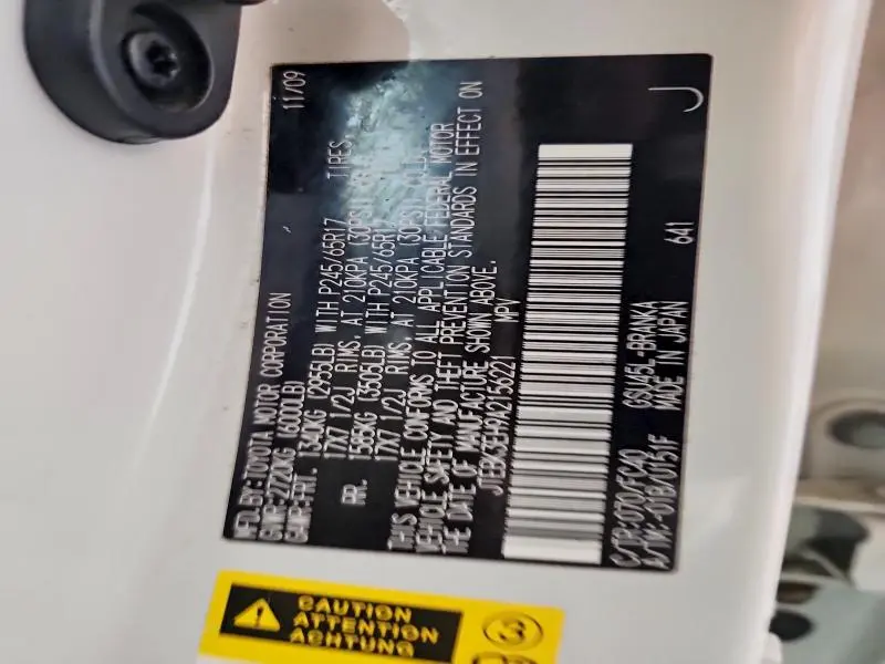 2010 TOYOTA HIGHLANDER BASE  