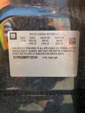 2015 CHEVROLET CRUZE LTZ