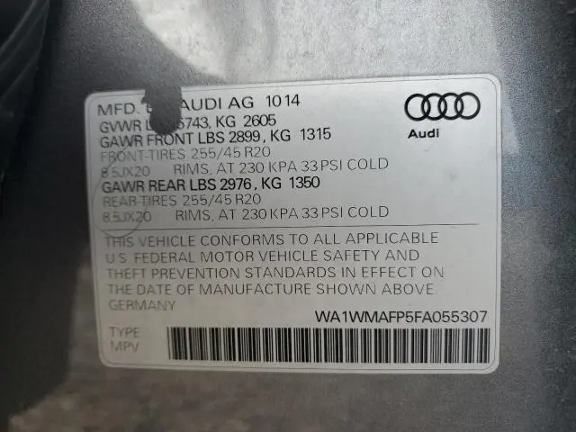 2015 AUDI Q5 PRESTIGE