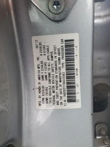 2013 HONDA ACCORD LX  