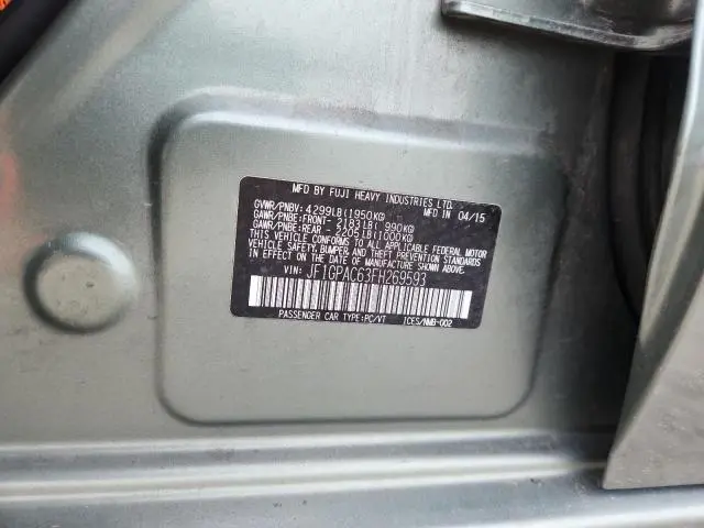 2015 SUBARU IMPREZA PREMIUM  