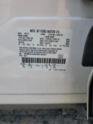 2017 FORD EDGE SEL  