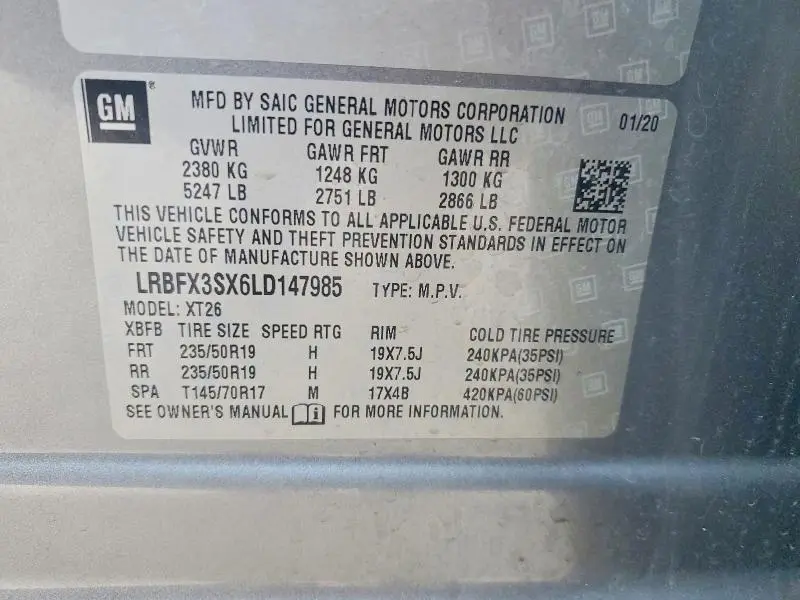 2020 BUICK ENVISION PREMIUM  