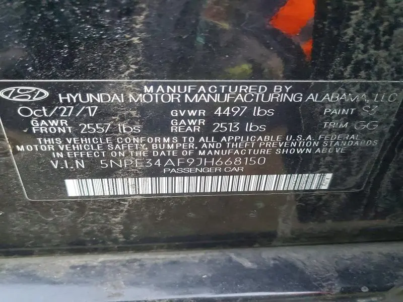 2018 HYUNDAI SONATA SPORT  