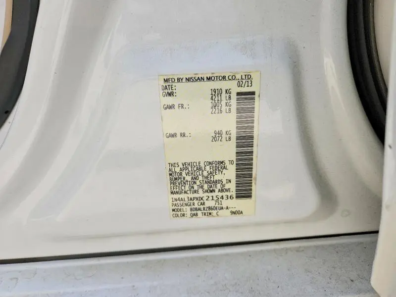 2013 NISSAN ALTIMA 2.5