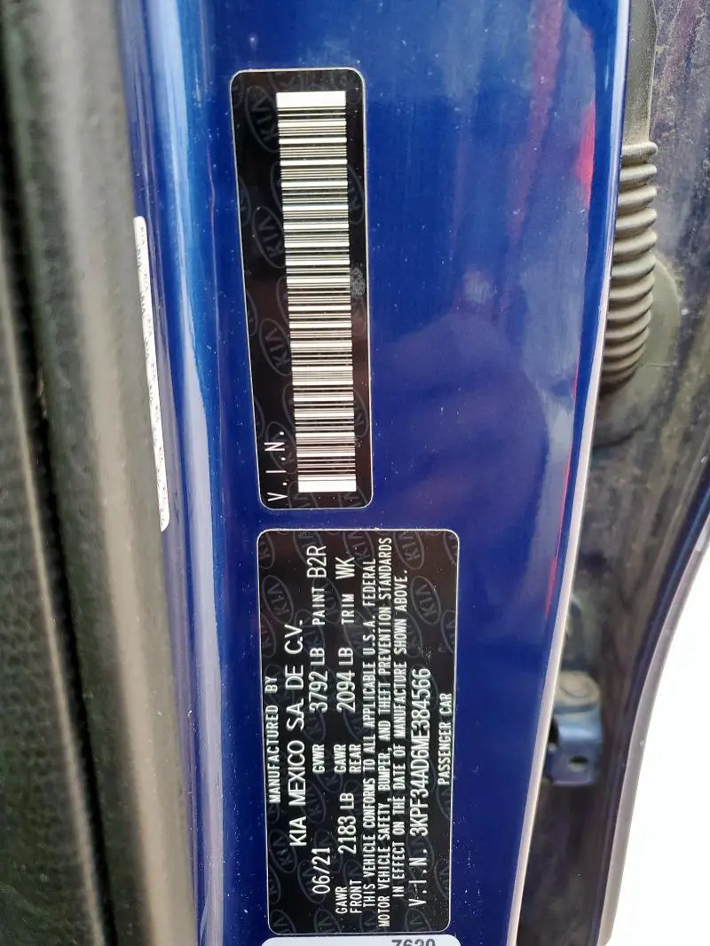 2021 KIA FORTE GT LINE  