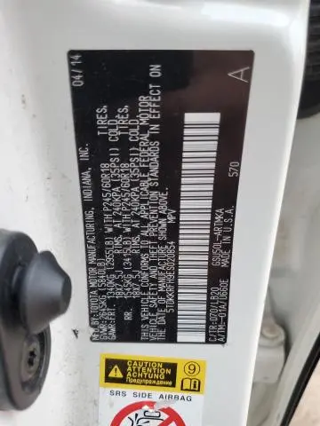 2014 TOYOTA HIGHLANDER XLE  