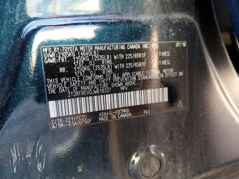 2018 TOYOTA RAV4 ADVENTURE  