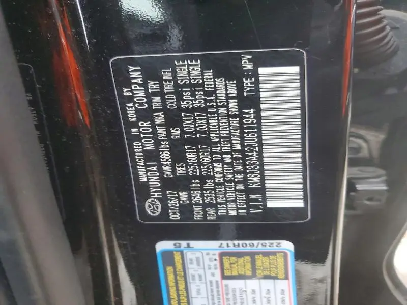 2018 HYUNDAI TUCSON SEL  