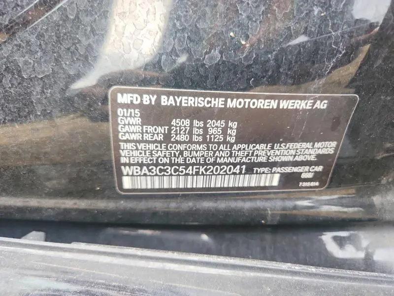 2015 BMW 320 I XDRIVE  