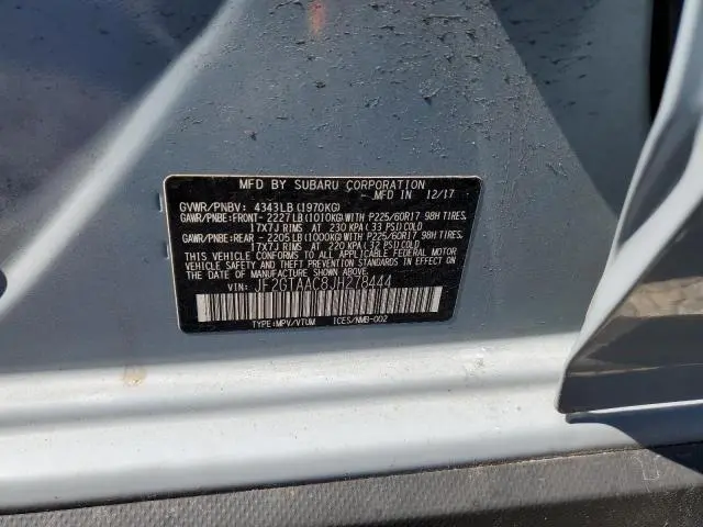 2018 SUBARU CROSSTREK   