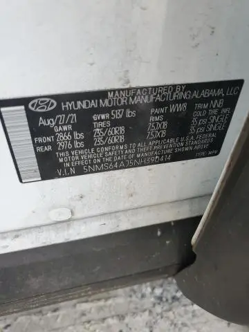 2022 HYUNDAI SANTA FE SEL  