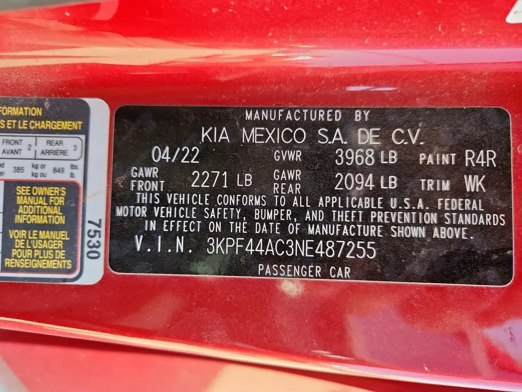 2022 KIA FORTE GT  