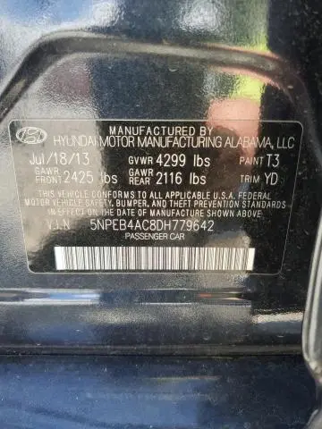 2013 HYUNDAI SONATA GLS  