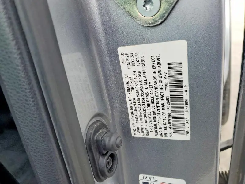 2018 HONDA CR-V EXL  