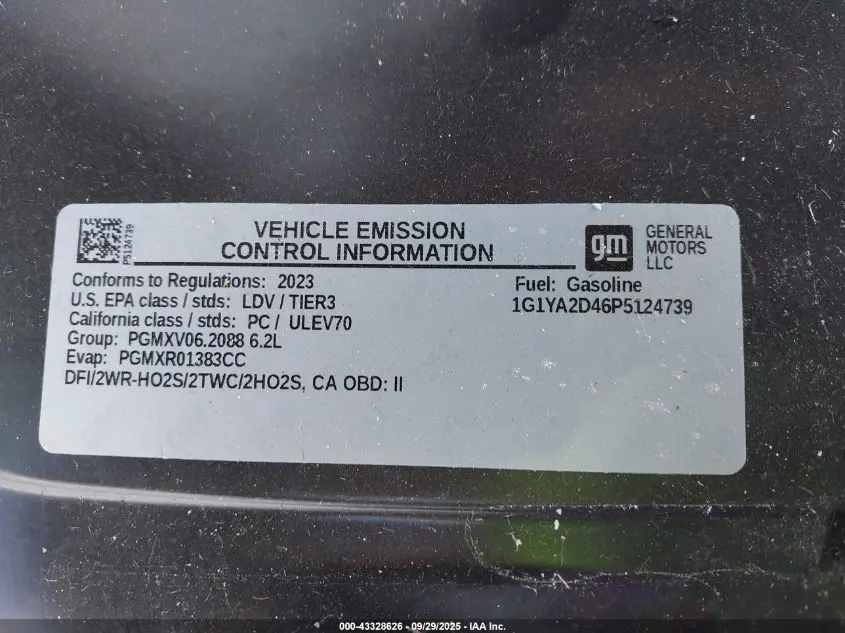 2023 CHEVROLET CORVETTE STINGRAY RWD  1LT