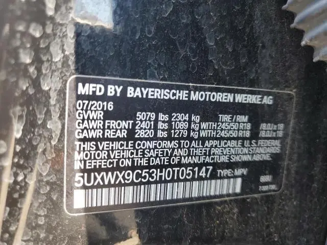 2017 BMW X3 XDRIVE28I  