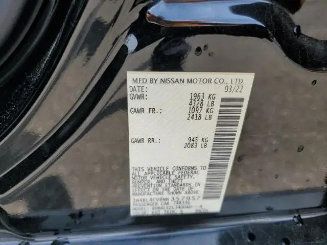 2022 NISSAN ALTIMA SR  