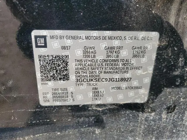 2018 CHEVROLET SILVERADO K1500 LTZ  