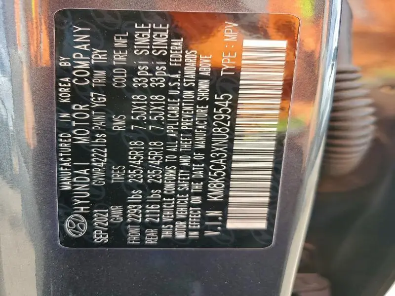 2022 HYUNDAI KONA LIMITED  