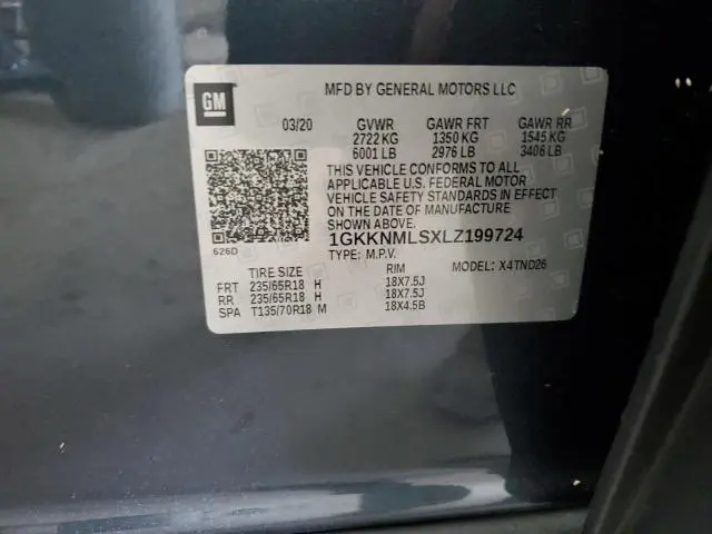 2020 GMC ACADIA SLT  